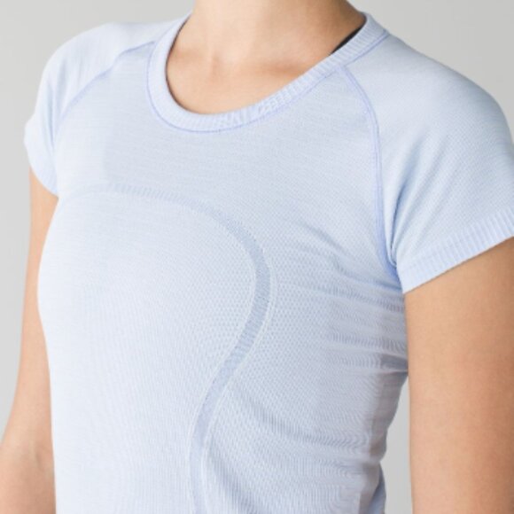 lululemon athletica Tops - (6015)  🍋 LULULEMON RUN: Swiftly Tech Short Sleeve Crew Sz 12 ** LOVED ** MARK
